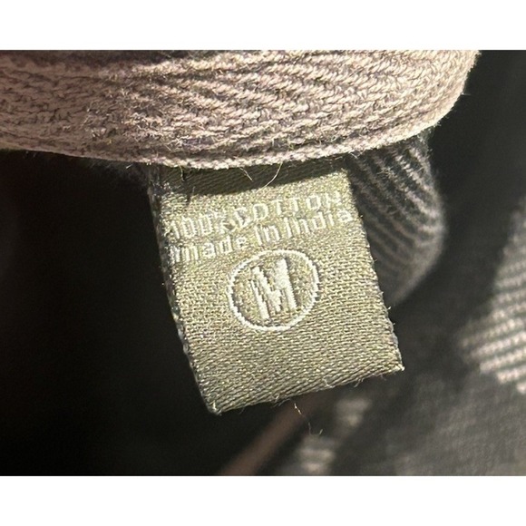 Gramicci Women Size Medium 100% Cotton Plaid Collared Montana Shirt Long Sleeve - Picture 3 of 7